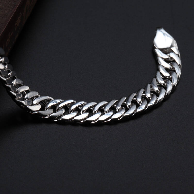 闪购自营 唯一(winy)925泰银男款 牛仔链 手链 约19g 478xl4