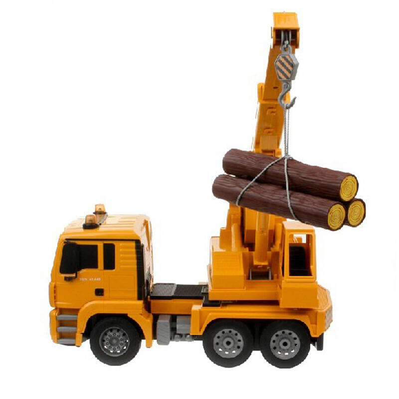 双鹰遥控工程汽车重型吊机工地作业车玩具车模型儿童益智小汽车模型