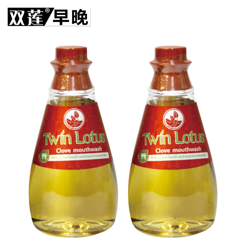 泰国进口双莲丁香净爽漱口水330ml
