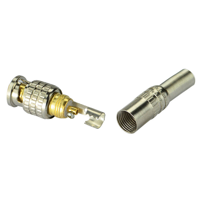 美式免焊bnc接头q9视频头 视频线连接器监控摄像头配件 焊接可选铜芯