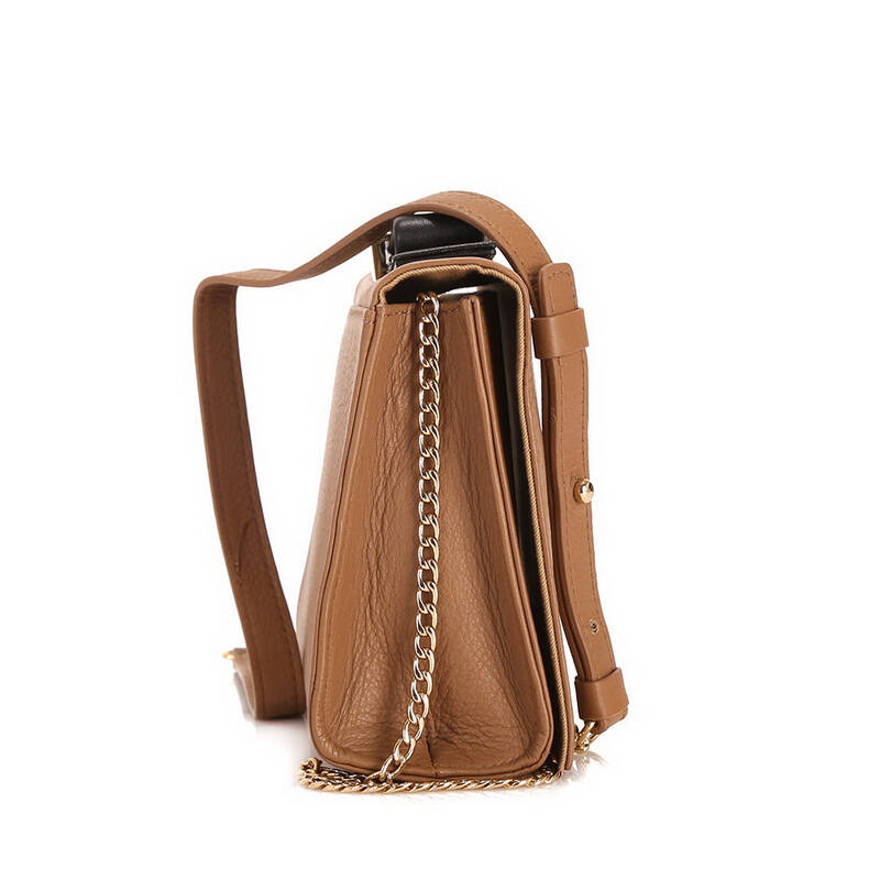 see by chloe蔻依黑色蝴蝶结棕色牛皮单肩包9s7594p221 bdd