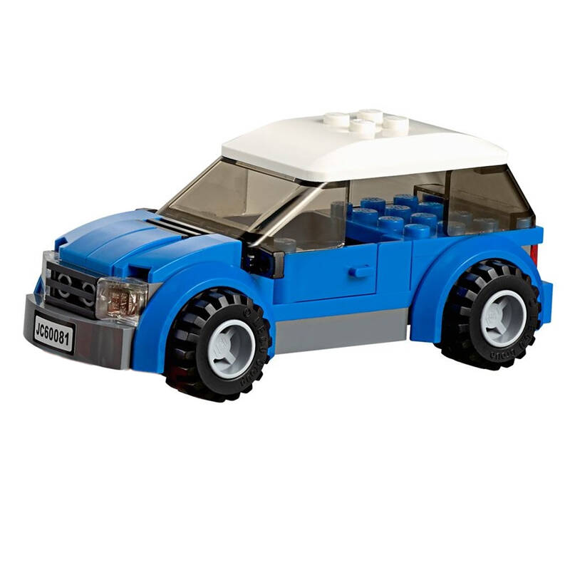 益智拼装拼插 儿童积木玩具小颗粒适合男孩城市系列 卡车拖车60081