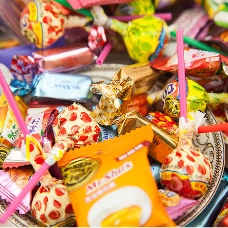 徐福记喜糖什锦糖混合口味袋装1500g 糖果婚庆糖 特产馆 零食