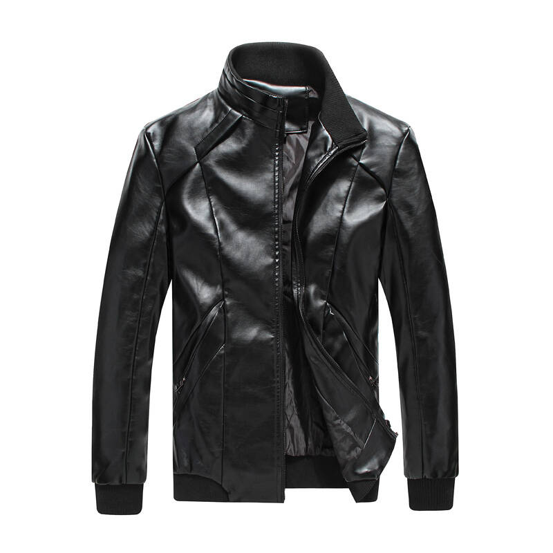 舒适皮衣皮夹克 时尚潮流机车服 机甲服【己有加绒加厚冬款皮衣】