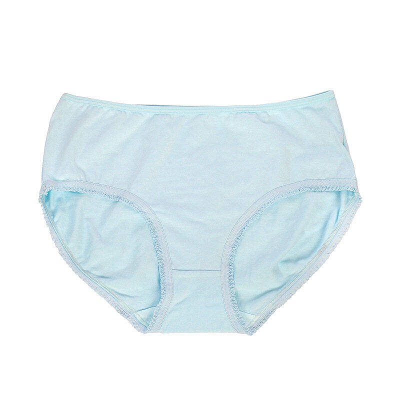 可娃衣 hs14s466 女士内裤全棉少女内裤学生纯棉中腰三角裤纯色女