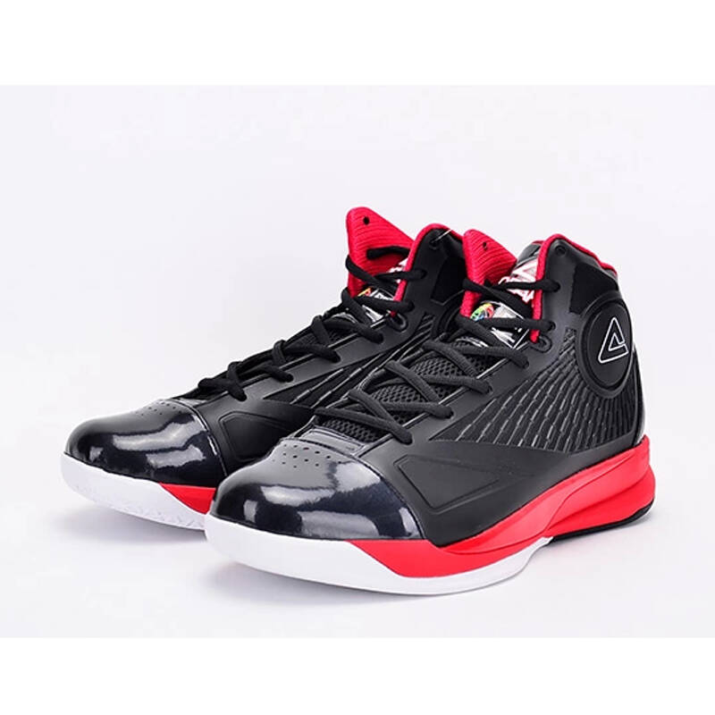 匹克peak/篮球鞋新款速鹰一代男运动篮球鞋 e31011a 黑/大红 43