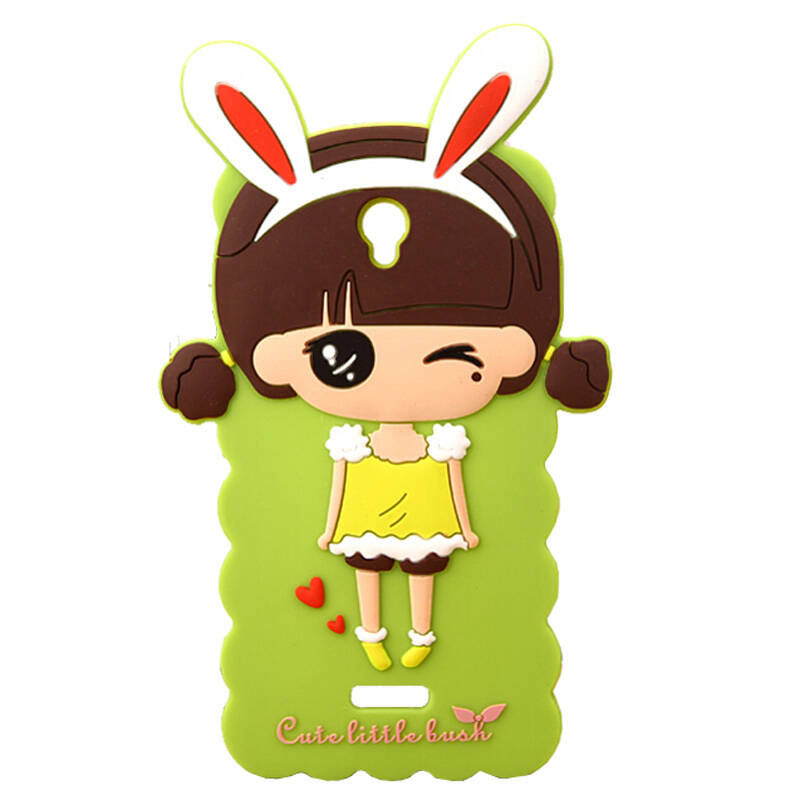 埃菲凡 萌可爱卡通保护套硅胶女性软套手机壳 适用于朵唯doov d800