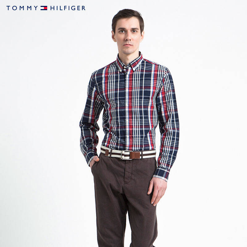 tommy hilfiger 格紋尊貴商務長袖襯衫(紐約版) | 0887838217jw 416