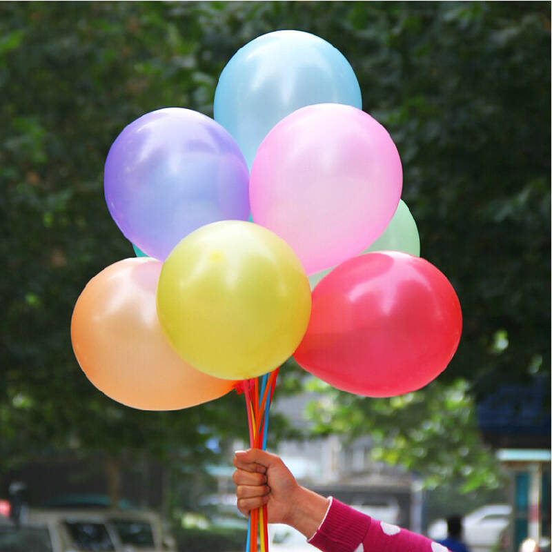 思泽10寸1.3克珠光气球婚礼派对装饰氢汽球开业活动婚房布置气球 1.