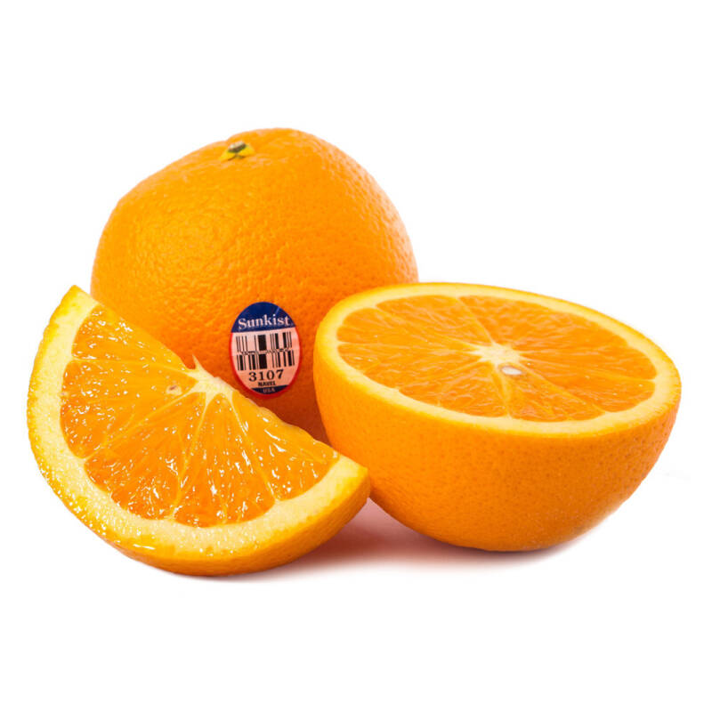 珍享 美国进口新奇士脐橙橙子 12个 单果约220g 自营水果