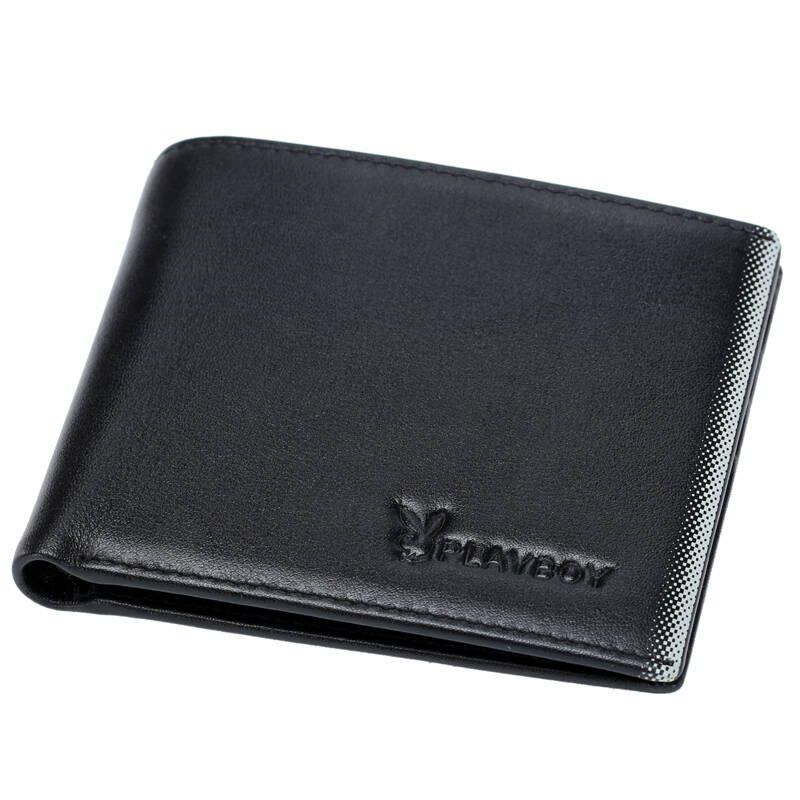 花花公子(playboy)男士钱包 牛皮短款时尚简约商务休闲系列 506001-1