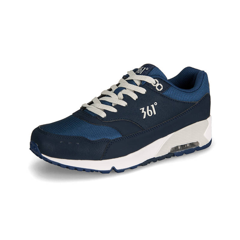 361度男鞋跑步鞋运动鞋2016新款361慢跑鞋 春夏季休闲气垫鞋r1 深蓝