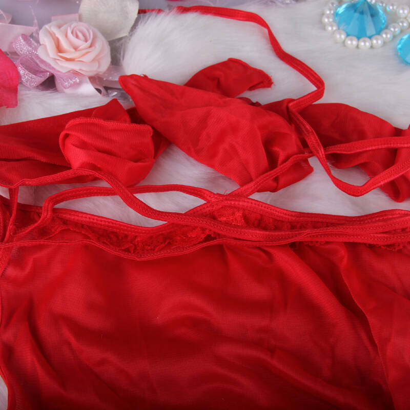 dreamgirl情趣内衣女套装诱惑制服开档露乳性感成人用品 红玫瑰绸带露