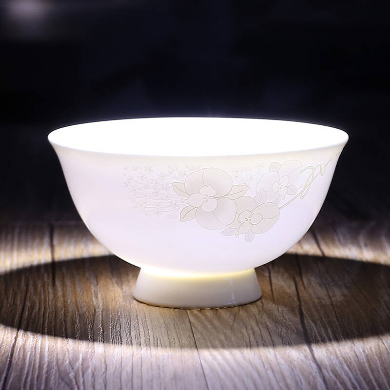 点特60头唐山骨瓷餐具套装 相惜 碗盘碟套装骨质瓷 简约清爽型 60头