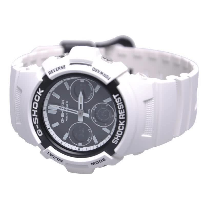 卡西欧(casio)手表 g-shock系列two tone主题黑白简约运动男表awg