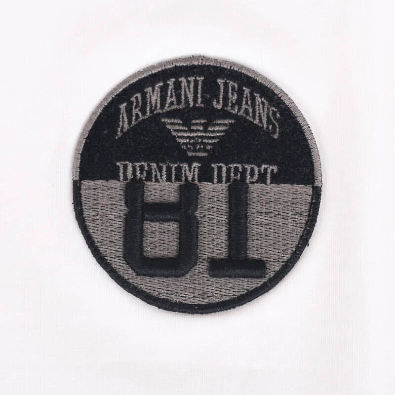 阿玛尼(armani jeans) 男装 品牌绣标 修身圆领长袖t恤衫 b6h21 da