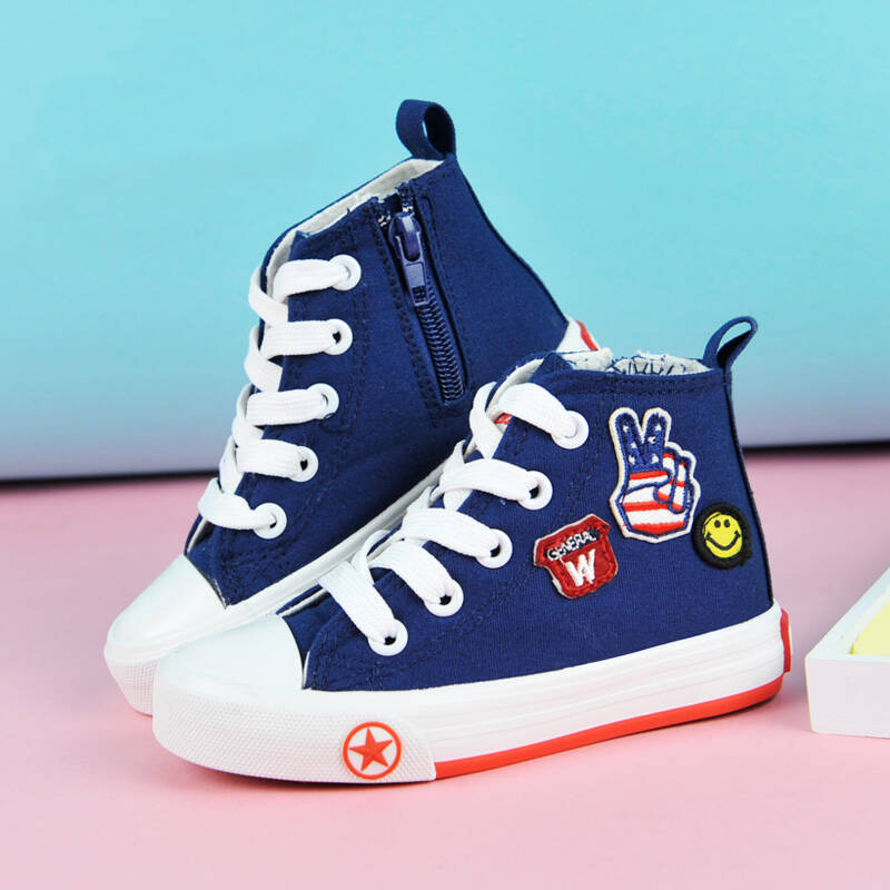 回力童鞋儿童帆布鞋高帮男童鞋女童休闲布鞋2016春季新款儿童鞋 59