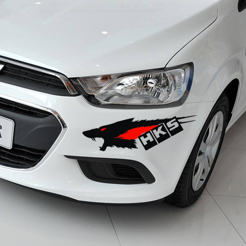 乐炫 个性狼头汽车贴进口kk车门贴纸划伤划痕遮挡盖飞狼摩托车贴纸 40