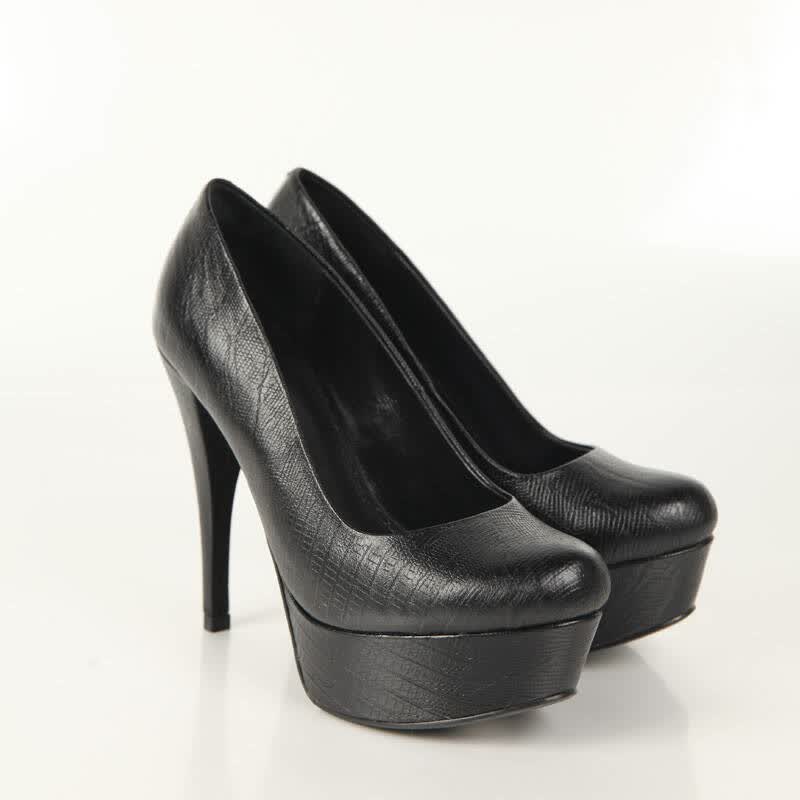 jorya欣贺卓雅高跟单鞋优雅ol气质通勤f1480226 黑色 37