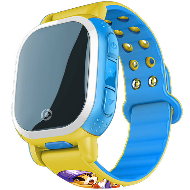 洛克王国 腾讯儿童智能手表 gps定位手表 360度防丢失电话手机 天蓝色