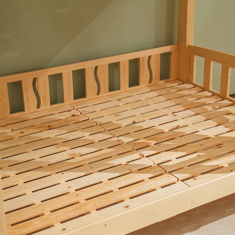 大梵林 床 芬兰松木高低床子母床 实木双层床上下铺床 儿童床母子床带