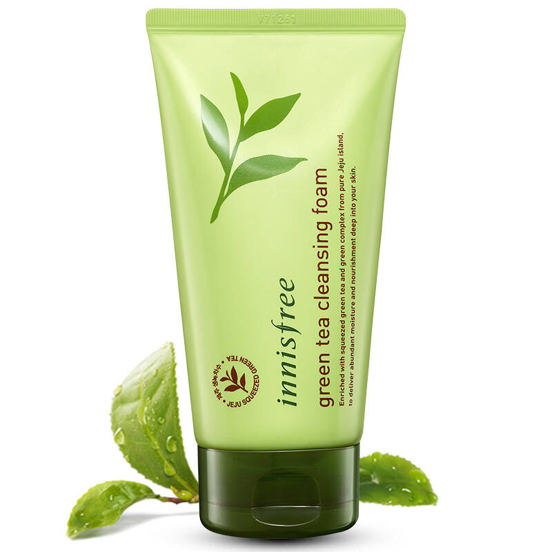 【京东超市】悦诗风吟(innisfree)绿茶精萃保湿洁面膏 150ml(深层清洁