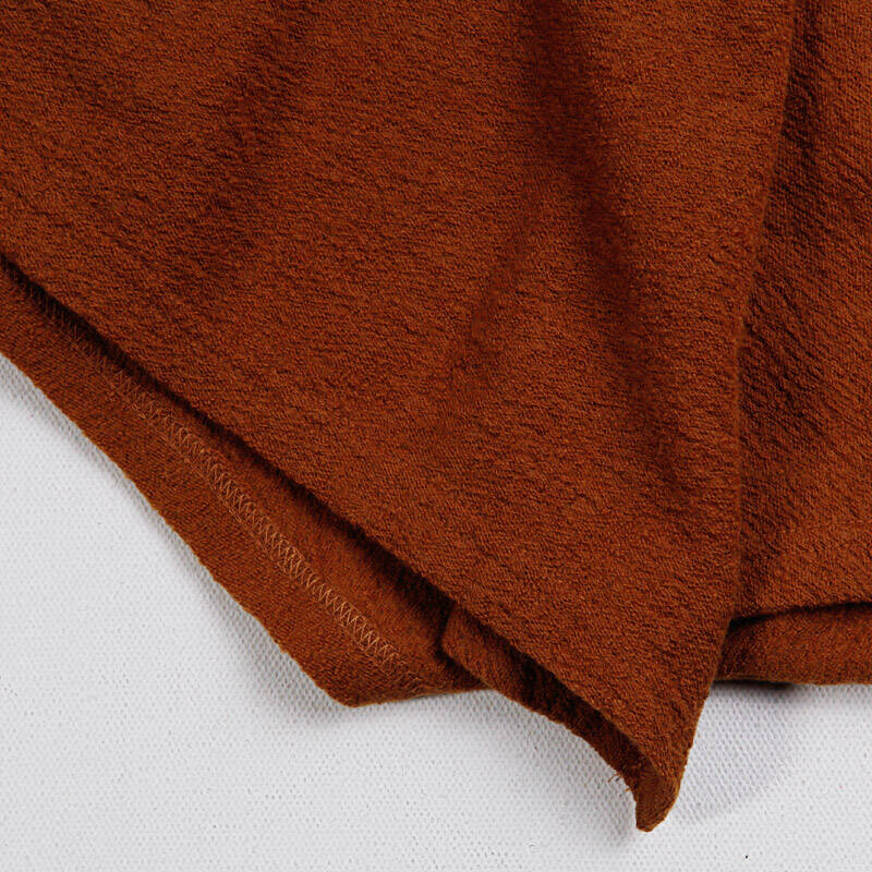 连衣裙中长款打底 欧美优雅气质显瘦收腰打底羊毛裙子25fc0210 焦茶色