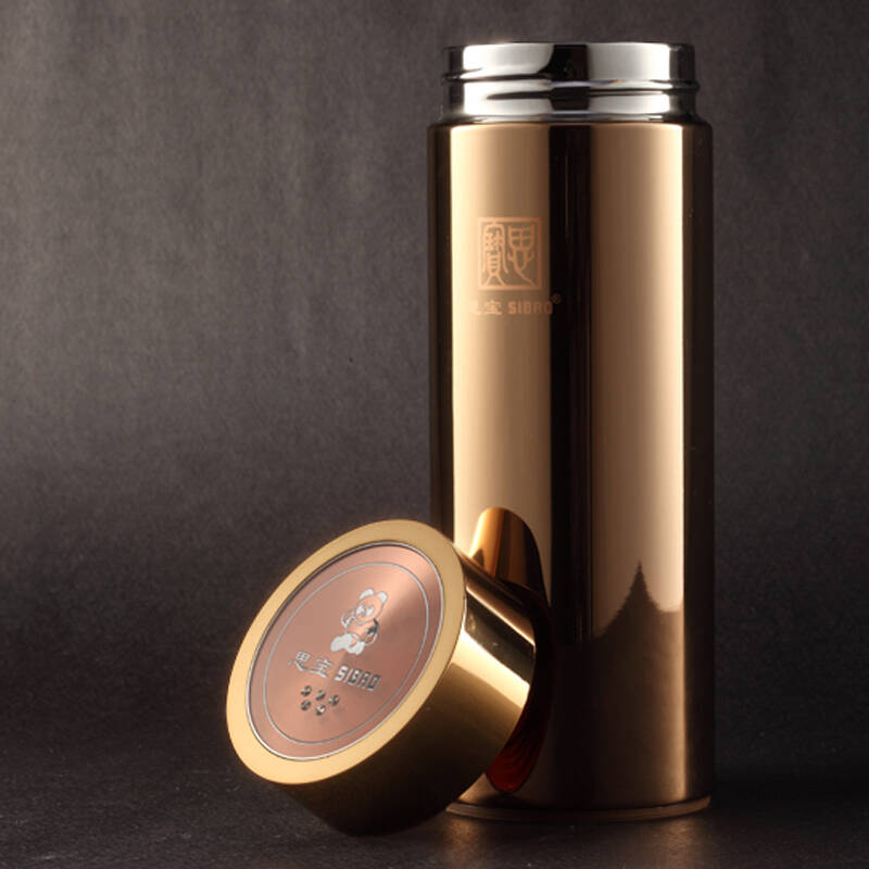 思宝水杯茶杯 赤子之心1号2号3号不锈钢真空保温杯 男女士带茶隔杯子