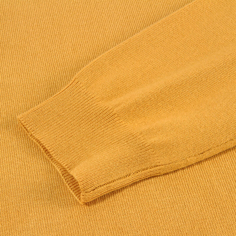 2015秋装新款 男士韩版休闲圆领纯色简约合体长袖毛衫潮 中黄3440 xl