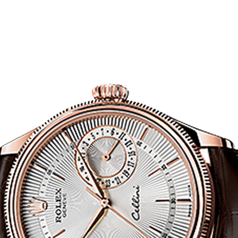劳力士rolex手表 切利尼系列自动机械男表50515银色放射纹表盘