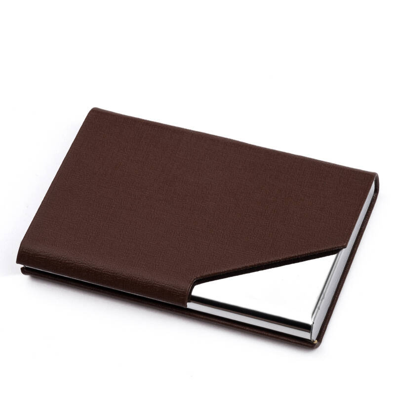 和利金 商务名片夹 不锈钢名片盒 男式女式 三角甲骨文(银灰色)