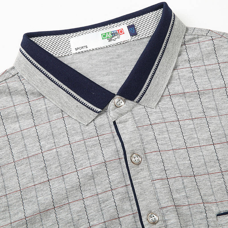 卡帝乐鳄鱼 cartelo polo衫 男士商务休闲短袖polo衫 58108 宝蓝 m