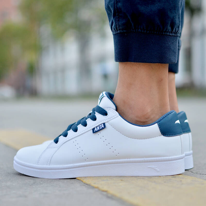 安踏男鞋 男士小白鞋 运动板鞋 休闲鞋透气鞋子 夏季新款韩版鞋子