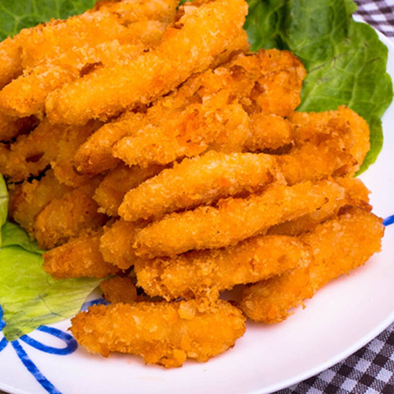 獐子岛 大连特产 花枝鲜鱿棒300g 裹粉油炸鱿鱼棒 速食儿童食品