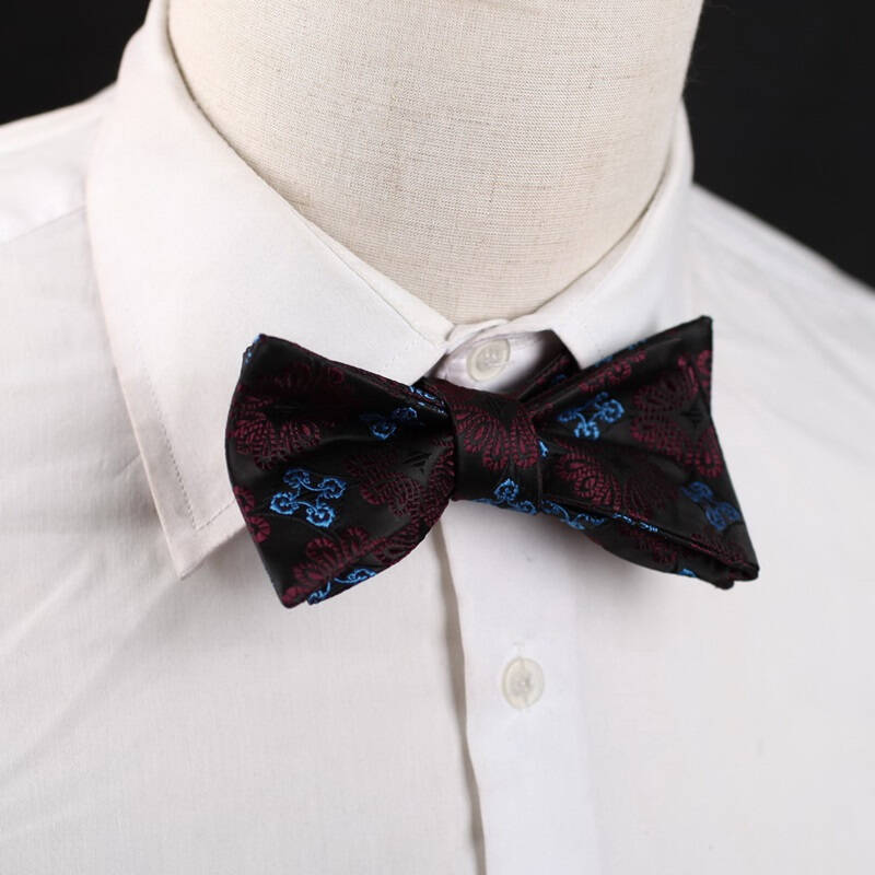 dan smith 男士涤丝复古花案系列领结/ 时尚百搭葫芦结 dba7b10-12