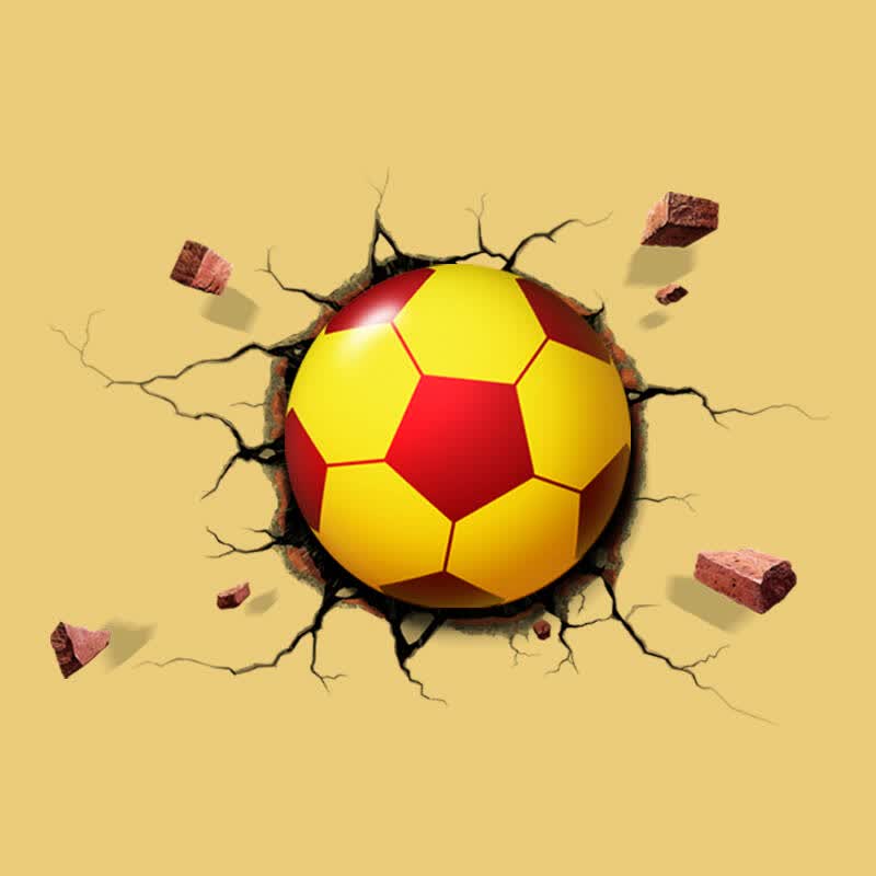 思沃成 3d光控足球墙贴小夜灯送男女朋友 生日礼物 开学礼物 礼物