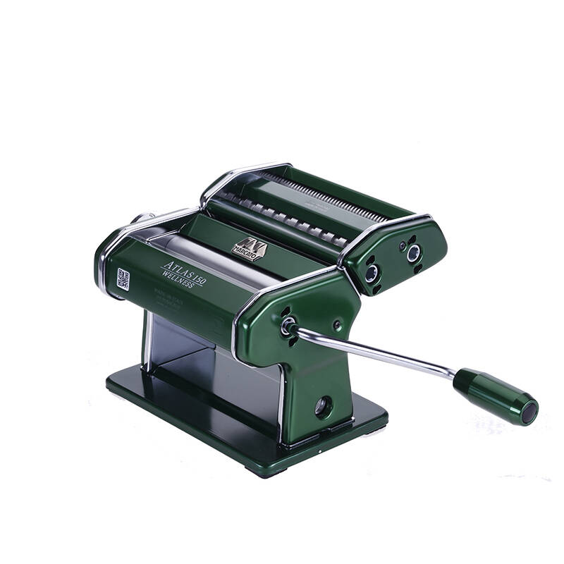 利快marcato意大利原装进口面条机 家用分手动体式 9档压面机 绿色