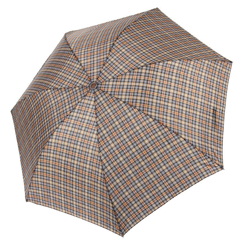 天堂 钢骨耐用格子伞 经典拒水三折伞 男女通用 339s格 彩格15