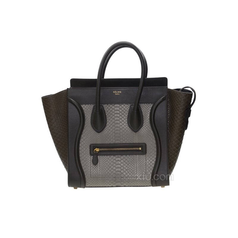 celine 赛林 女士拼色中号笑脸包165214tsd15kh 灰色 f