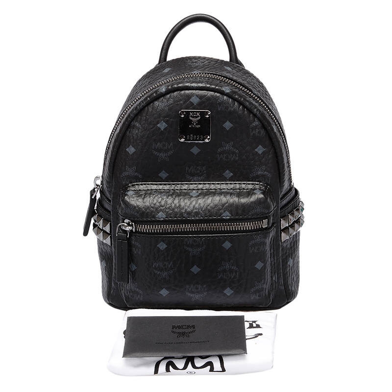 mcm 女士黑色pvc超迷你双肩包 mmk5ave92 bk001