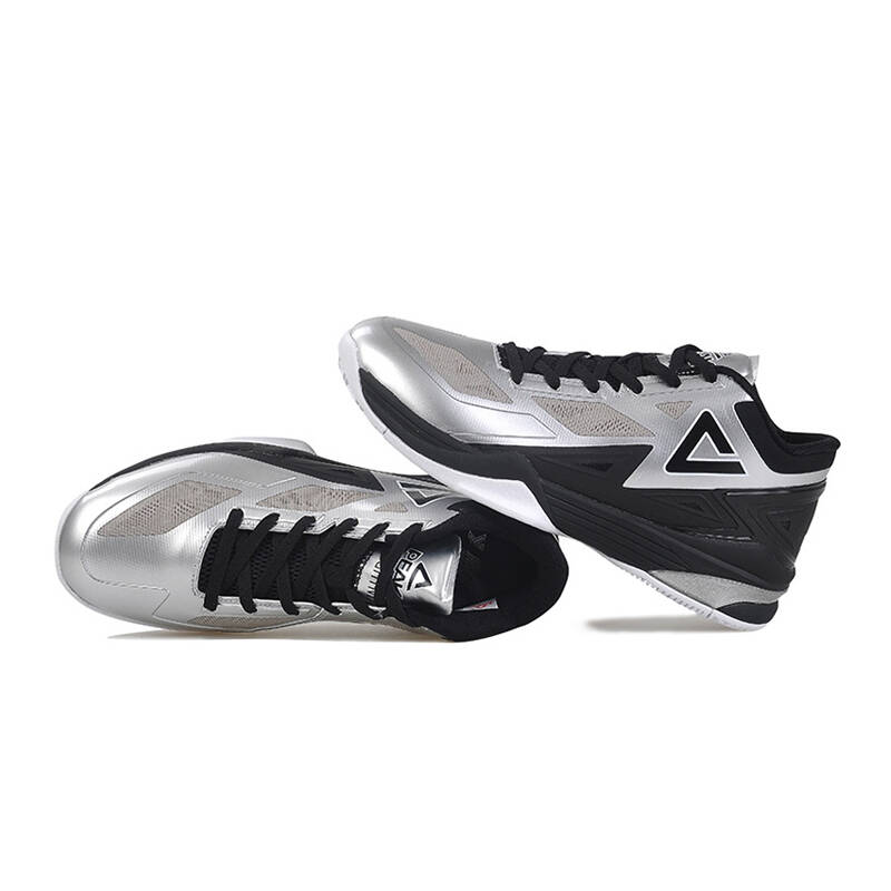 匹克篮球鞋 闪电二代战靴耐磨运动鞋秋冬男篮球鞋 大白/黑色 45