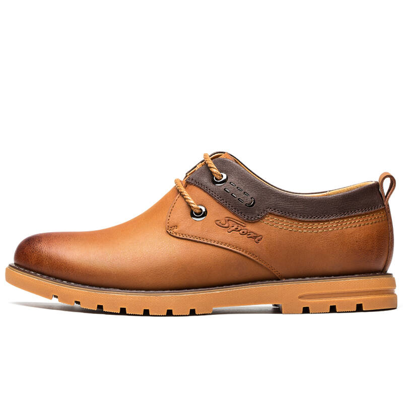 乔奈休闲皮鞋2017夏季新品男鞋优质皮鞋超软舒适厚底减震男鞋 乔奈