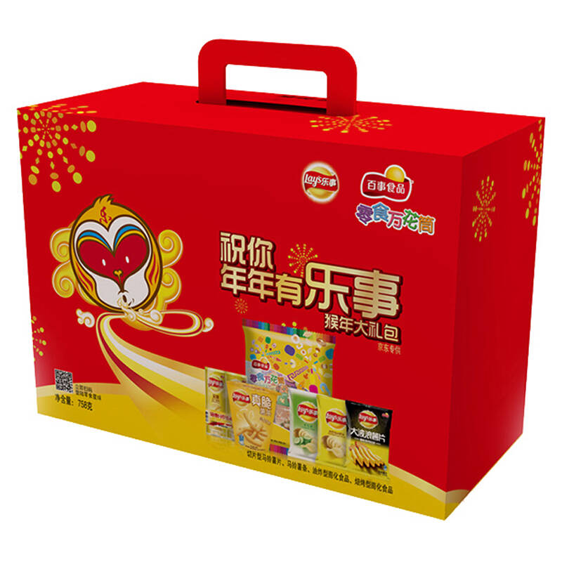 乐事 奇多 百事食品 祝你年年有乐事-猴年大礼包 礼盒 758g