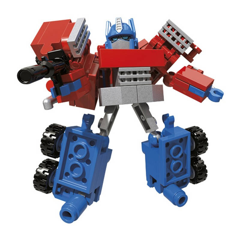 孩之宝(hasbro)酷垒 变形金刚积木之变形战士系列 玩具 擎天柱(红蓝)b