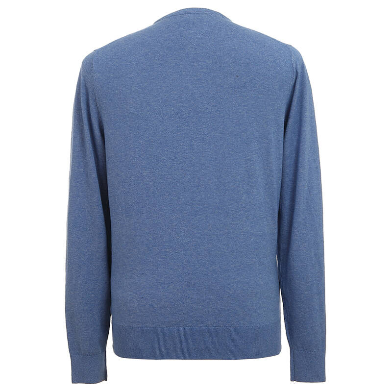 tommy hilfiger 汤米·希尔费格 男士浅黛蓝色商务休闲套头长袖针织衫