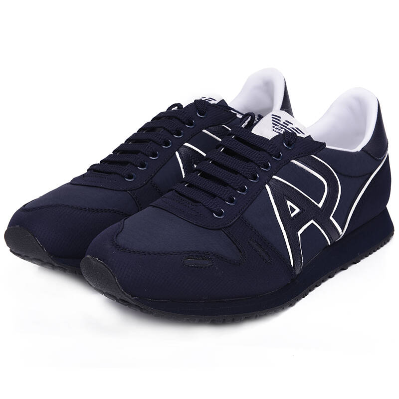 armani jeans aj 阿玛尼 男士蓝色低帮休闲运动鞋 b6506 72 l8 9/43码