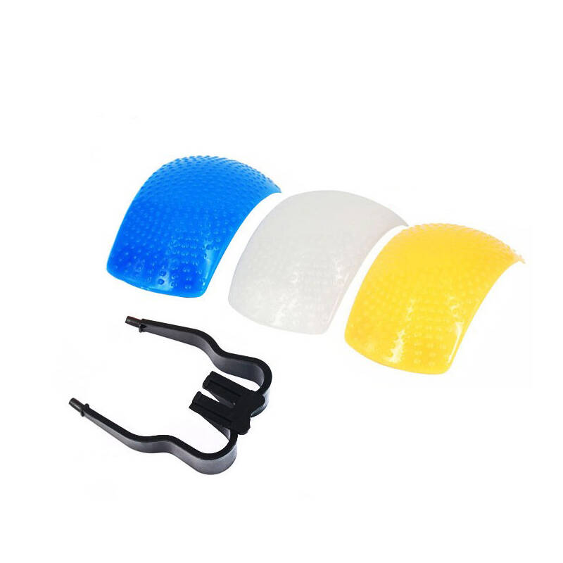 卓美(zomei)三色柔光罩 白蓝橙色罩 弱化强光 柔和光影 佳能尼康宾得