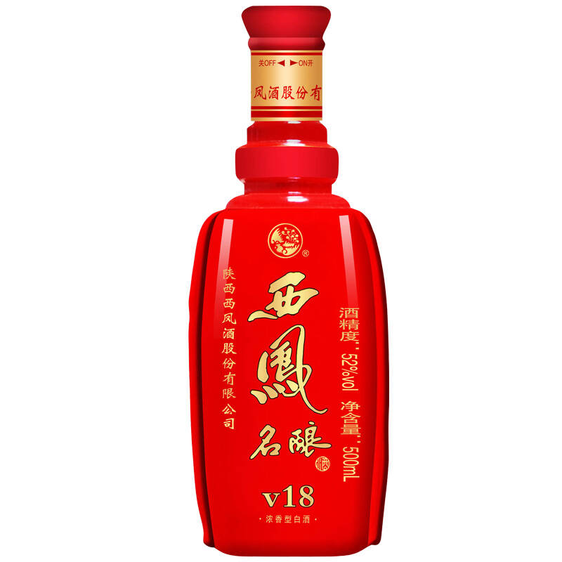 西凤名酿v18白酒 52度500ml*6