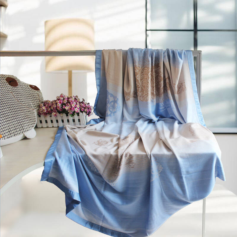 anchow安巢竹纤维毯 双人竹纤维毯子 盖毯夏凉毯 加厚竹纤维毛巾被