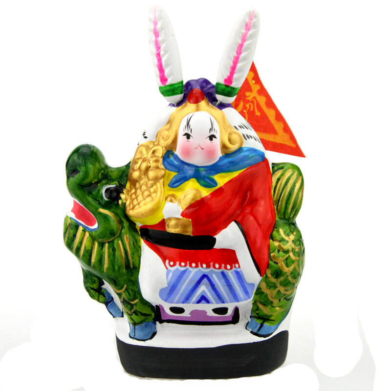吉兔坊 兔爷 节日礼品 特色摆件 小号-麒麟兔爷